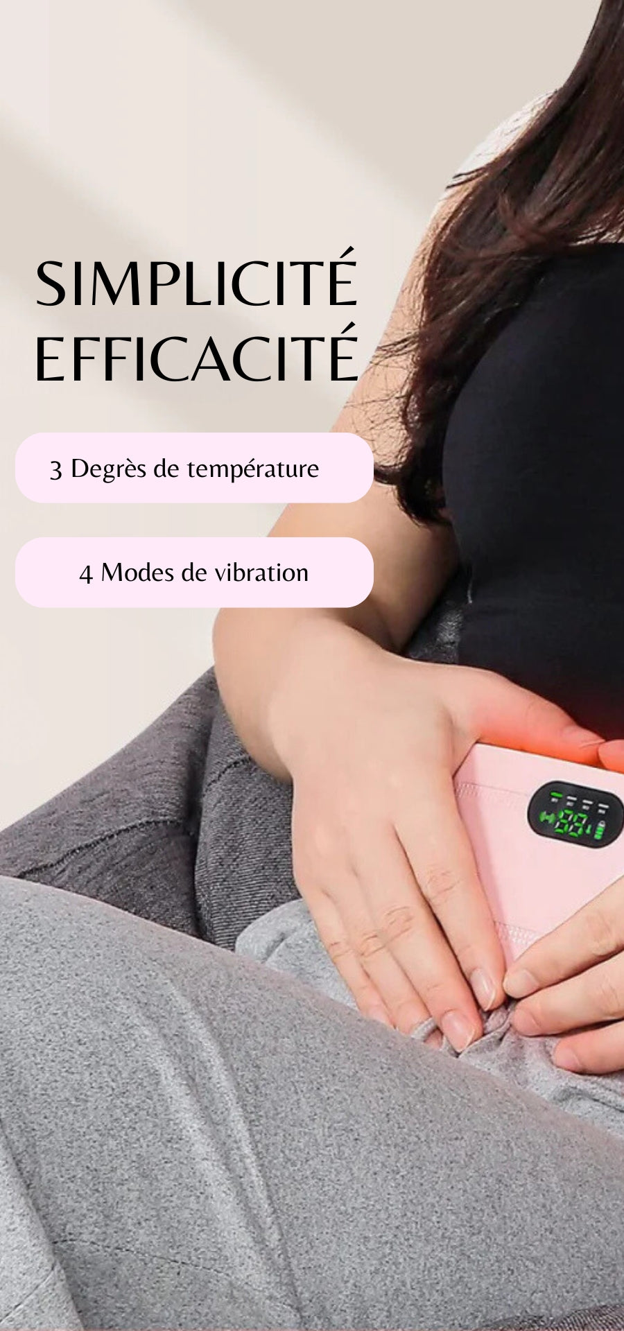 Coussin chauffant menstruel